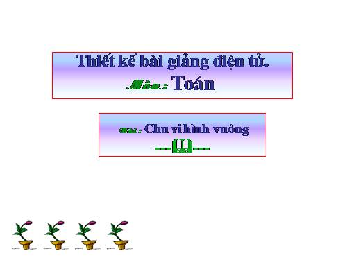 Chu vi hình vuông