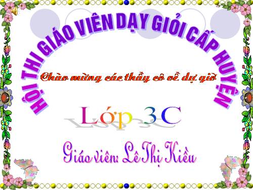 Các Bài giảng khác thuộc Chương trình Toán 3