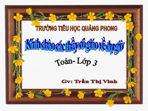 Các Bài giảng khác thuộc Chương trình Toán 3