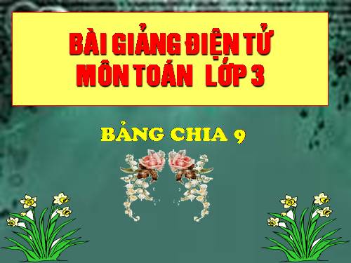 Bảng chia 9
