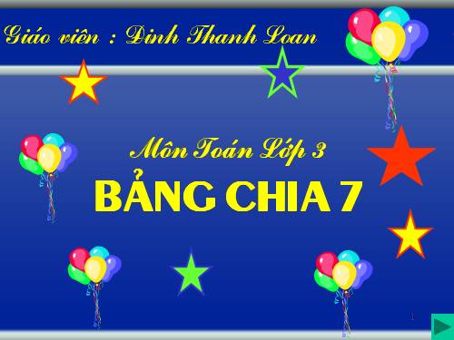 Bảng chia 7