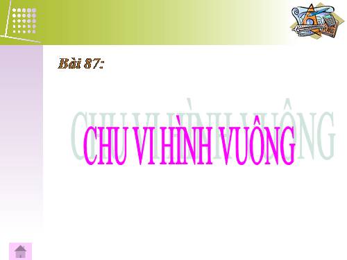 Chu vi hình vuông
