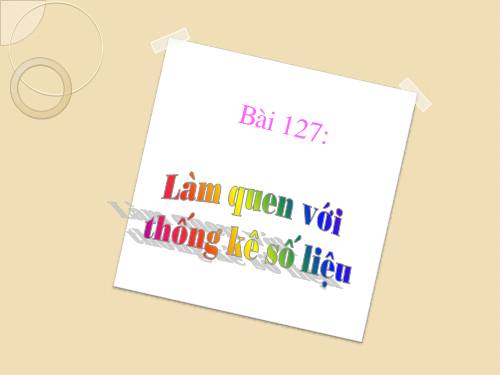 Làm quen với thống kê số liệu