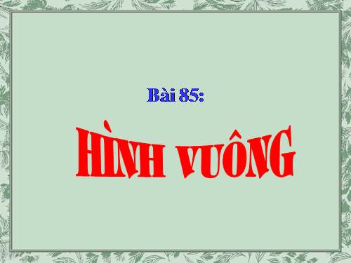 Hình vuông