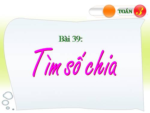 Tìm số chia
