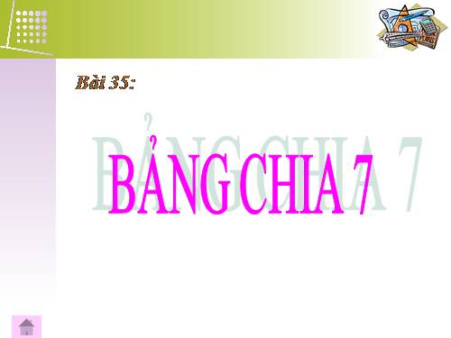 Bảng chia 7