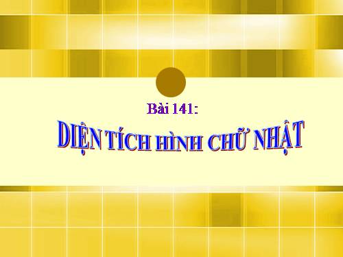 Diện tích hình chữ nhật.