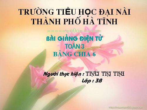 Bảng chia 6