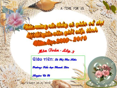 Các Bài giảng khác thuộc Chương trình Toán 3