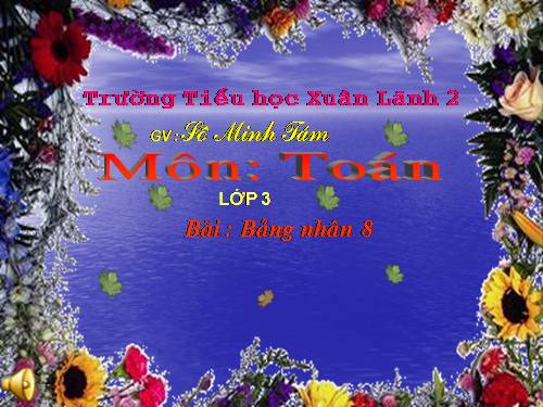 Bảng nhân 8