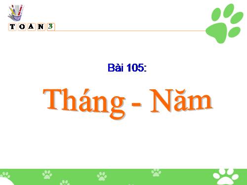 Tháng - Năm