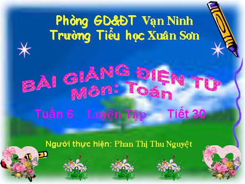Các Bài giảng khác thuộc Chương trình Toán 3