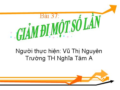 Giảm đi một số lần