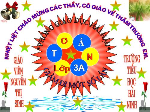 Giảm đi một số lần