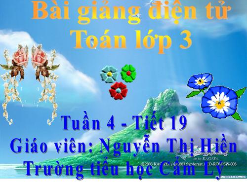 Các Bài giảng khác thuộc Chương trình Toán 3