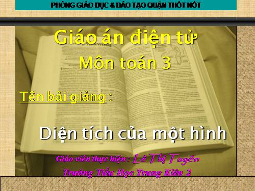 Diện tích của một hình