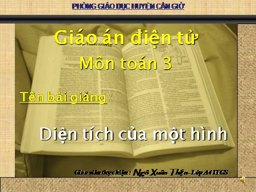 Diện tích của một hình