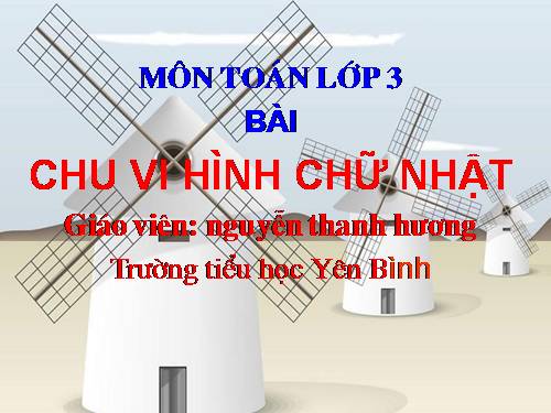 Chu vi hình chữ nhật