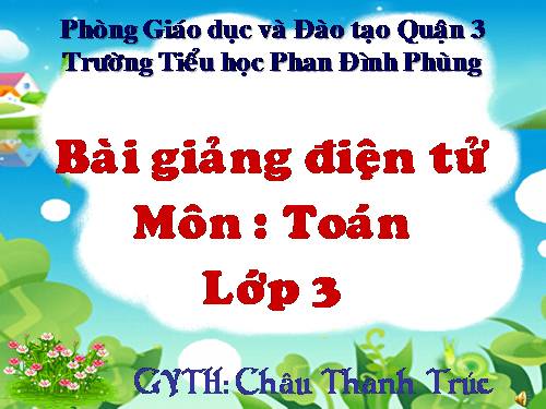 Tìm một trong các phần bằng nhau của một số