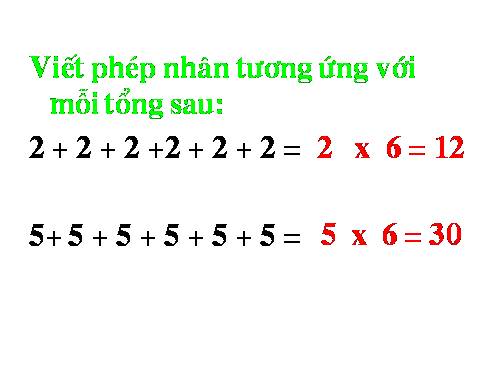 Bảng nhân 6