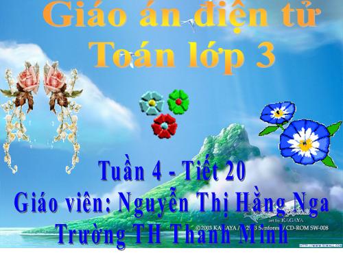 Nhân số có hai chữ số với số có một chữ số (không nhớ)