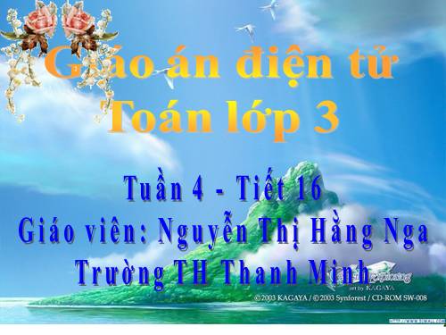 Các Bài giảng khác thuộc Chương trình Toán 3