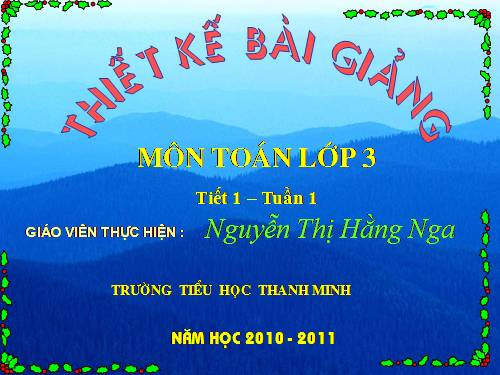 Đọc, viết, so sánh các số có ba chữ số