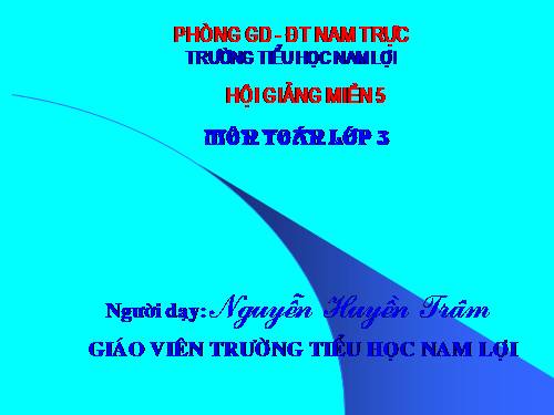 So sánh số bé bằng một phần mấy số lớn