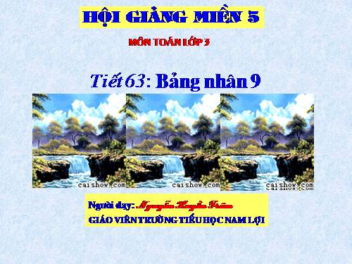 Bảng nhân 9