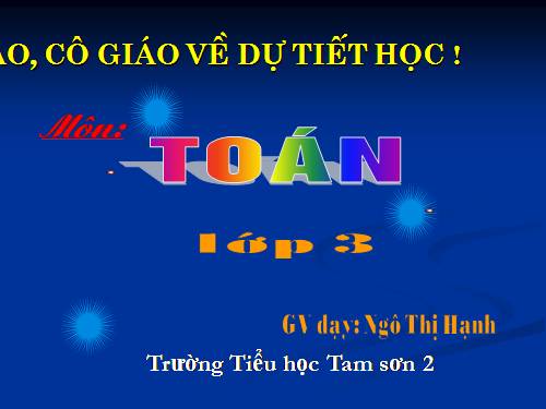 Tìm một trong các phần bằng nhau của một số