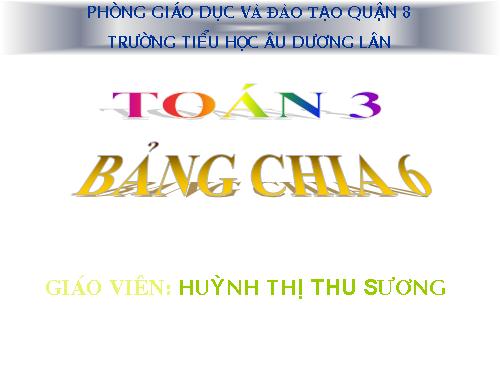 Bảng chia 6