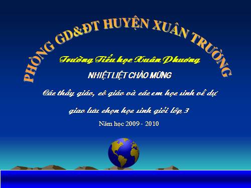 RUNG CHUONG VANG chon HSG 2009 - 2010