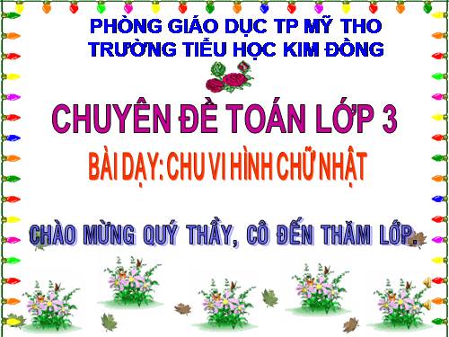 Chu vi hình chữ nhật