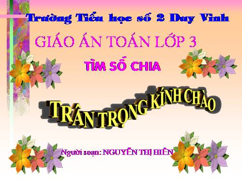Tìm số chia