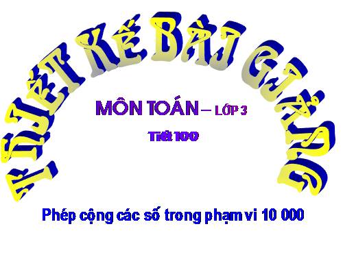 Phép cộng các số trong phạm vi 10 000