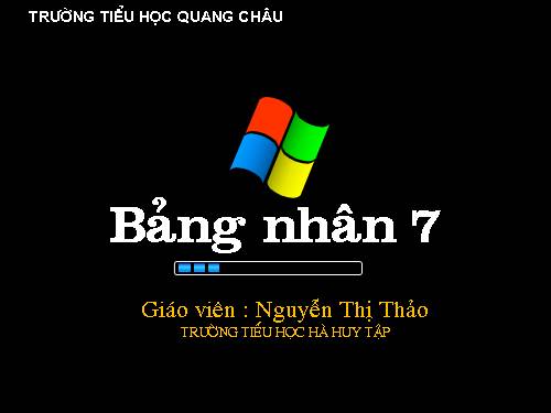 Bảng nhân 7