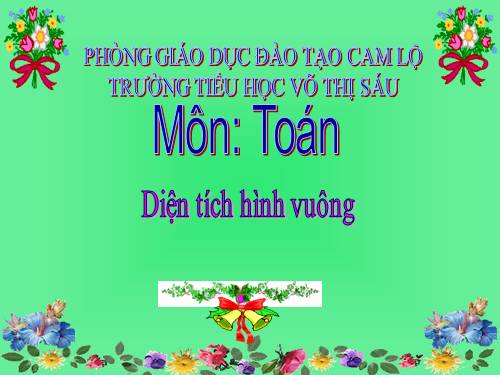 Diện tích hình vuông