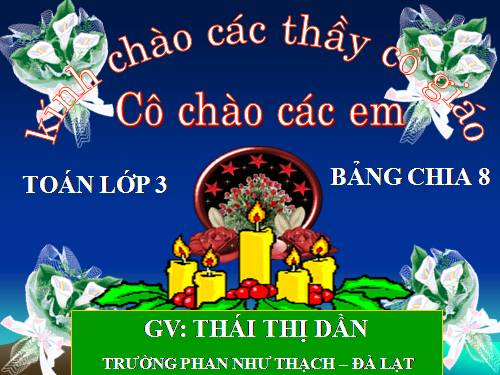 Bảng chia 8