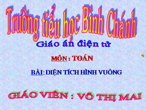 Diện tích hình vuông