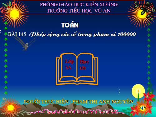 Phép cộng các số trong phạm vi 100 000