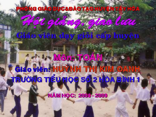 Các Bài giảng khác thuộc Chương trình Toán 3