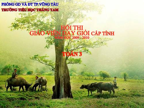 Các Bài giảng khác thuộc Chương trình Toán 3