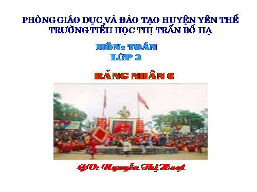 Bảng nhân 6