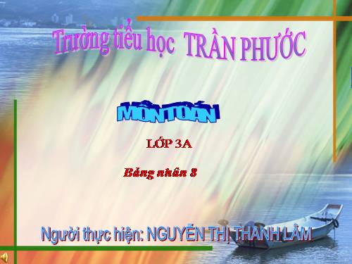 Bảng nhân 8