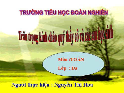 Nhân số có bốn chữ số với số có một chữ số (tiếp theo)