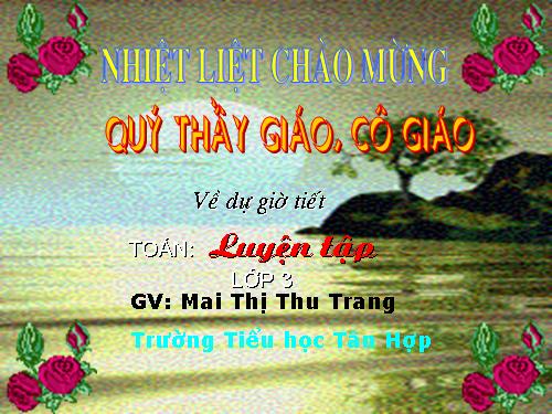 Các Bài giảng khác thuộc Chương trình Toán 3