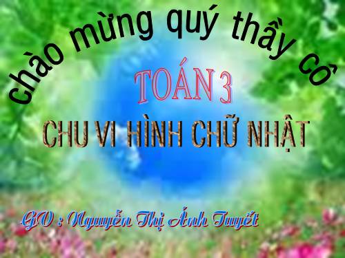 Chu vi hình chữ nhật