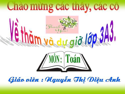 Các Bài giảng khác thuộc Chương trình Toán 3