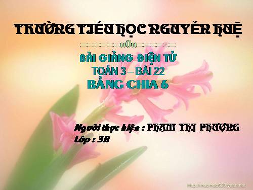 Bảng chia 6