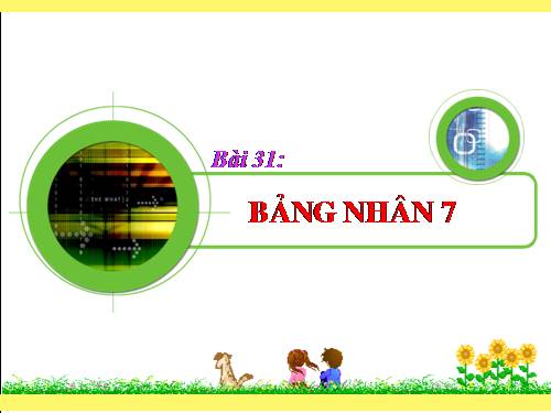 Bảng nhân 7